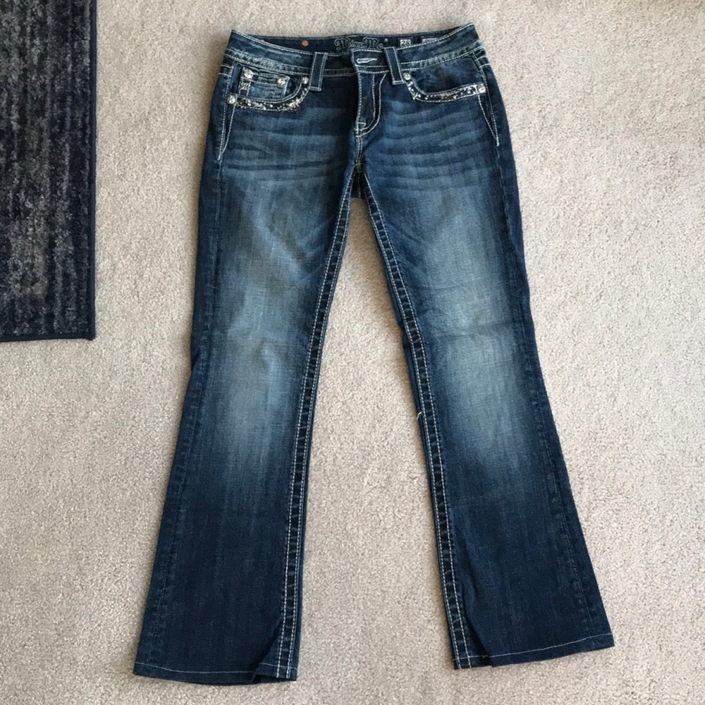Miss Me boot cut jeans.